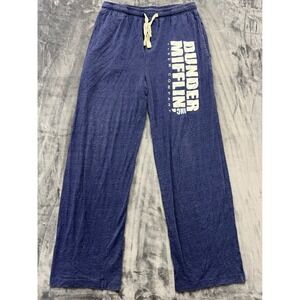 The Office Dunder Mifflin Lounge Pants Mens Medium Blue Heathered Pajamas